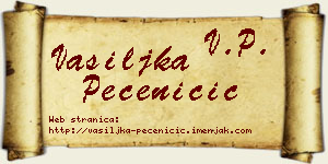 Vasiljka Pečeničić vizit kartica